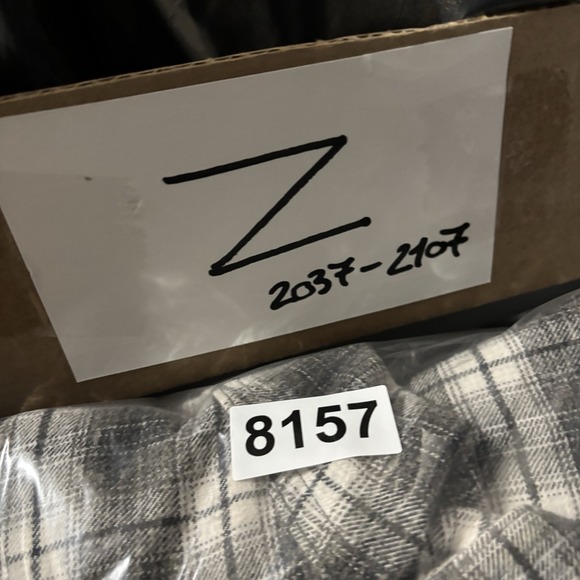 Woolrich Button Shirt Flannel Men's Large Plaid Gray Workwear Vintage - Picture 7 of 7